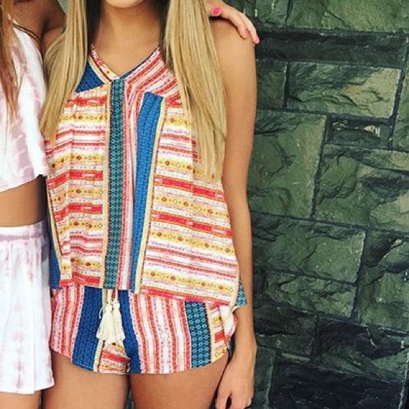 Surf Gypsy Tops - Matching shorts and tank top